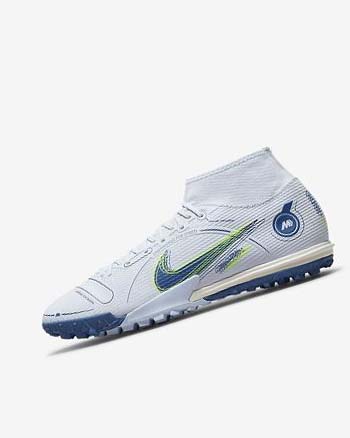 Nike Mercurial Superfly 8 Academy TF Grises Azules Claro Azules Oscuro | MX 4683